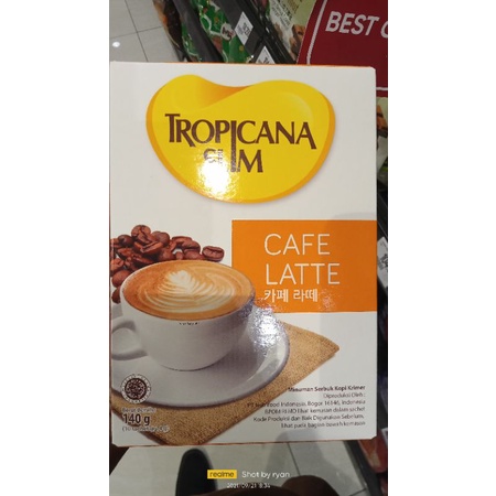 

TROPICANA SLIM CAFE LATTE