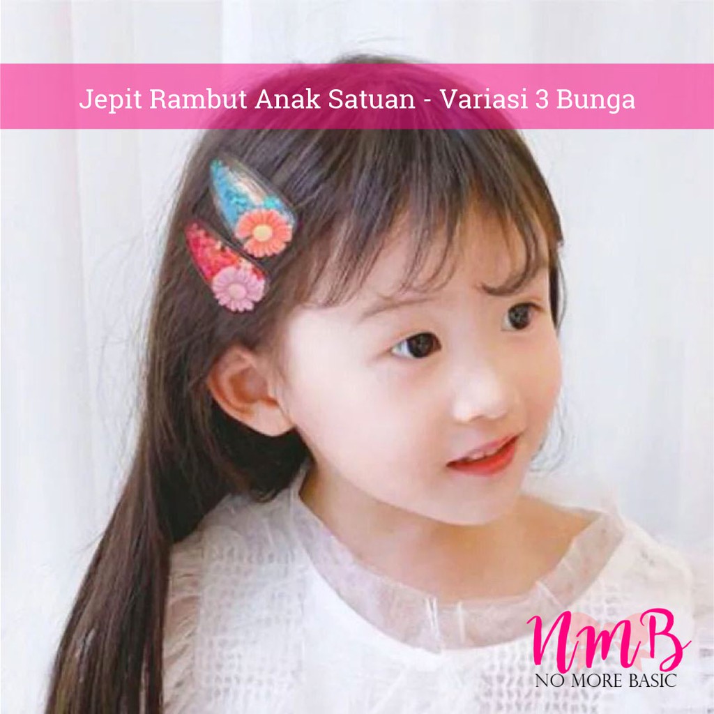 Jepitan Anak Perempuan Aksesoris Rambut Gaya Korea Untuk Anak Perempuan Set Hairclip Bunga