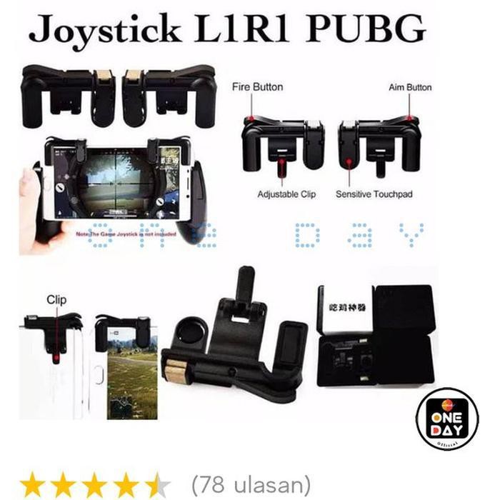 Joy Stick Controller Tombol L1 R1 Alat Bantu Game Pubg Free Fire Shopee Indonesia