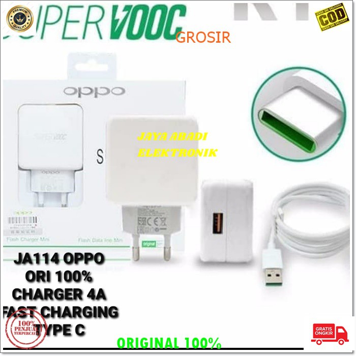 J114 OPPO 4A KEPALA ADAPTOR CAS CASAN SUPER FAST CHARGING USB TYPE C CHARGING CHARGE FLASH TRAVEL ADAPTER MULTI QUIC QUALCOMM ADAPTER ADAPTIVE WATT W KABEL DATA ANDROIT HANDPHONE UNVERSAL MULTI OEIGINAL GADGET TC POWER QC BISA UNTUK SWGALA HP TYPE C