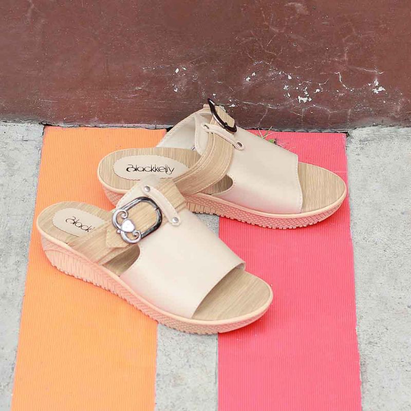 Sandal wedges wanita high quality garansi original