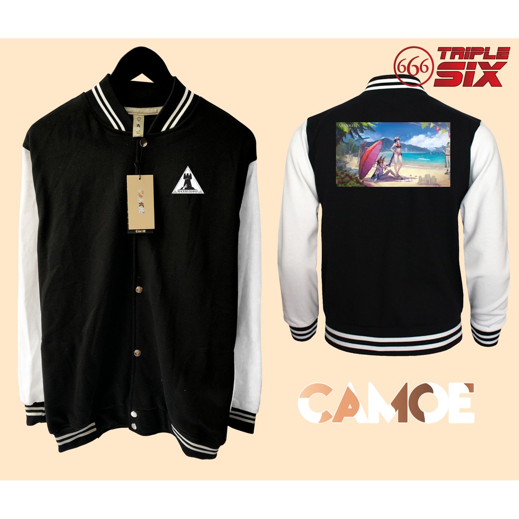 Jaket Baseball Varsity Arknights Summer Amiya Chen Ifrit