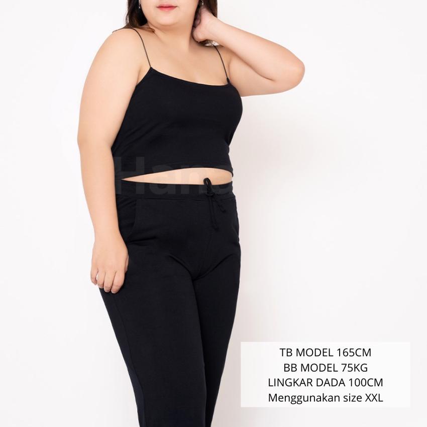 ♝ [BIG SIZE] HanaFashion - Kendall Crop Tank Top Wanita - TT114 ►