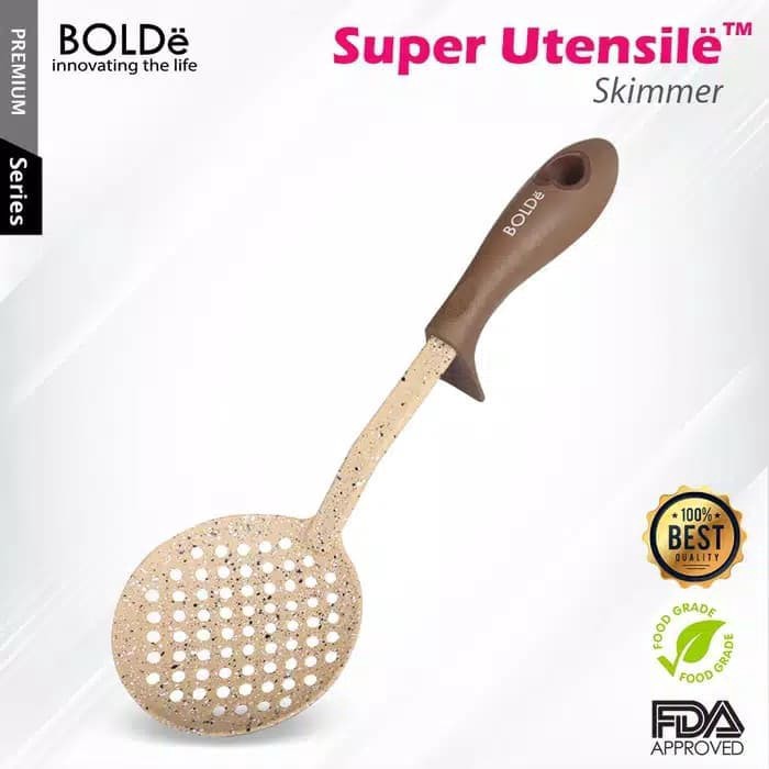 NEW BOLde super utensil Skimmer - Sutil - Sodet - Spatula bulat lubang ori MURAH