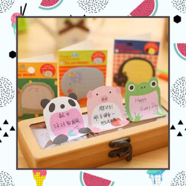 

SN005 STICKY NOTES CATATAN TEMPEL ANIMAL HEWAN LUCU MEMO TEMPEL CANTIK LEIDIS STATIONARY