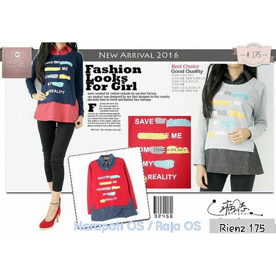 Tunik / Blouse Remaja / Blouse Muslimah / Baju Atasan wanita Muslimah