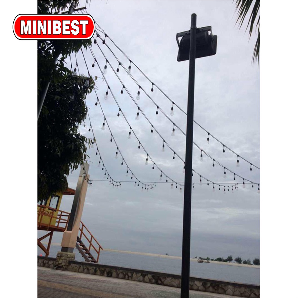 [MB] KABEL FITTING Gantung 5M 10M - 100METER Lampu Cafe Dekorasi / KABEL LAMPU KAFE OUTDOOR (MB555)