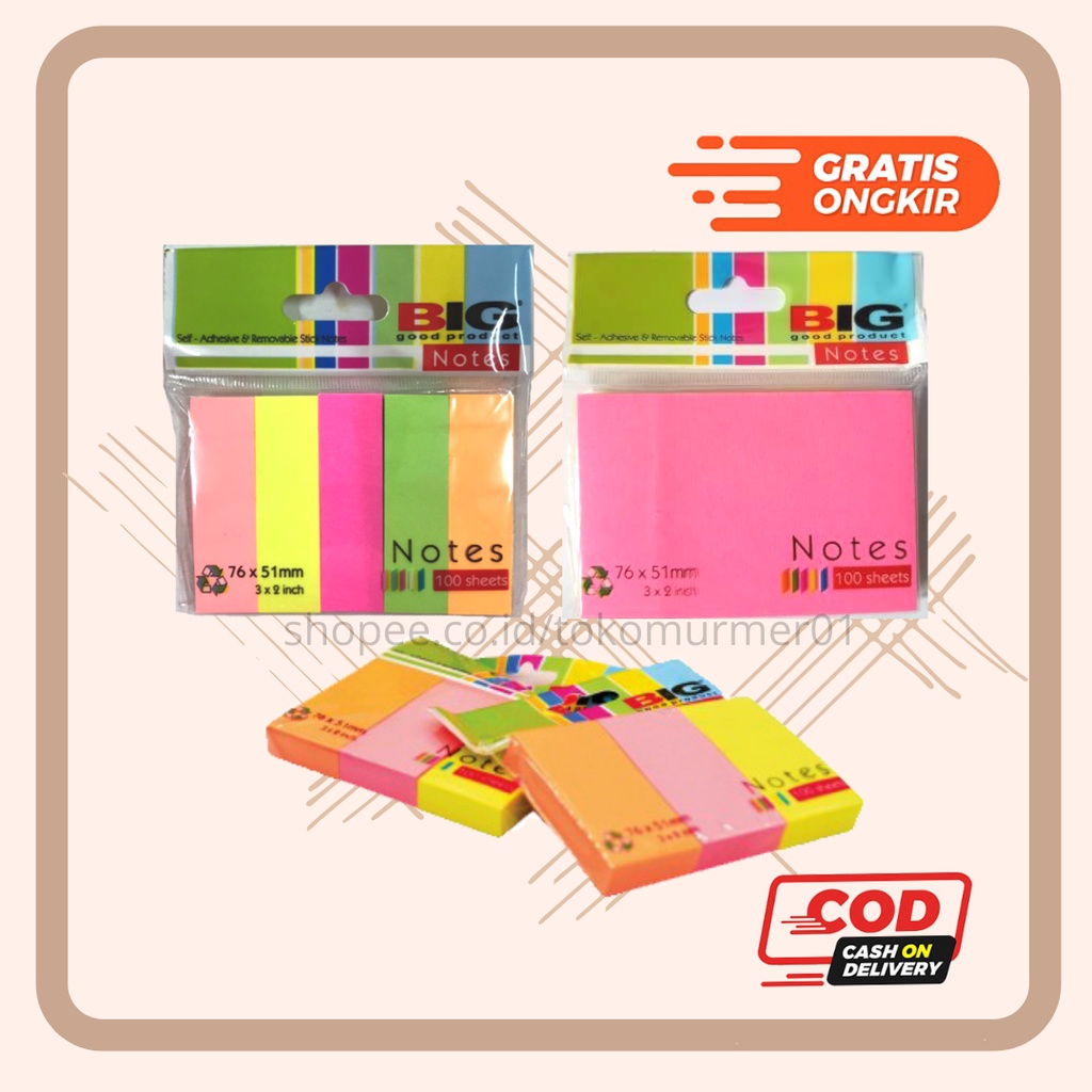 

STICKY NOTE / MEMO STICK 3 PADS / 5 PADS (PEMBATAS)