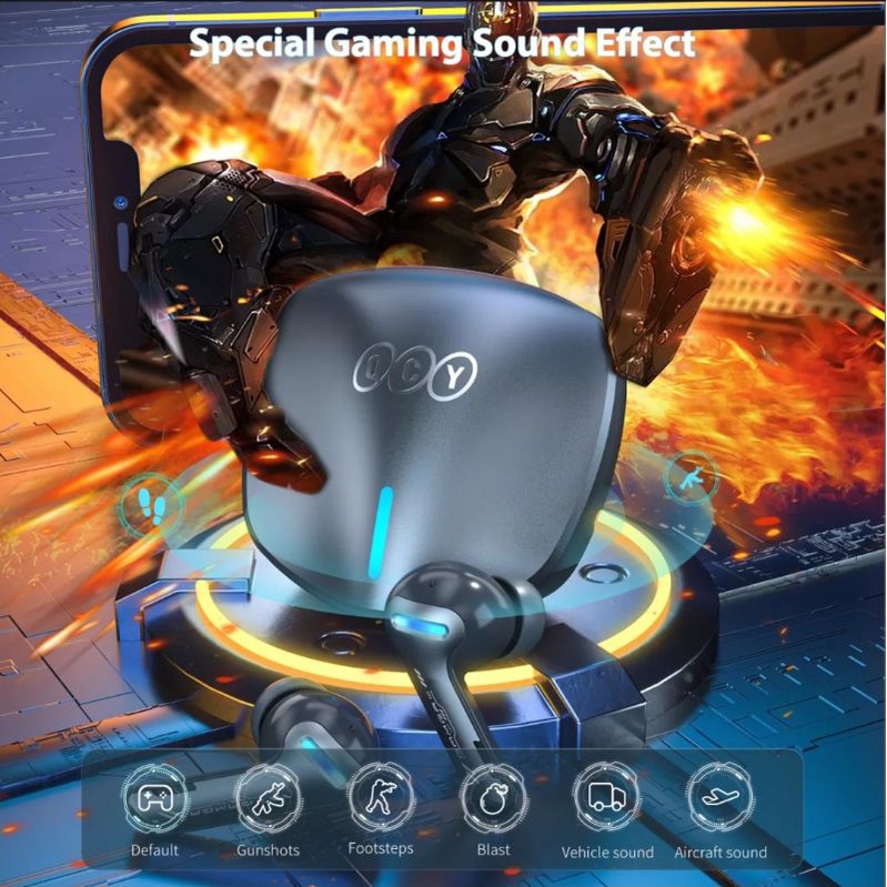 HEADSET BLUETOOTH TWS GAMING LOW LATENCY QCY-G1