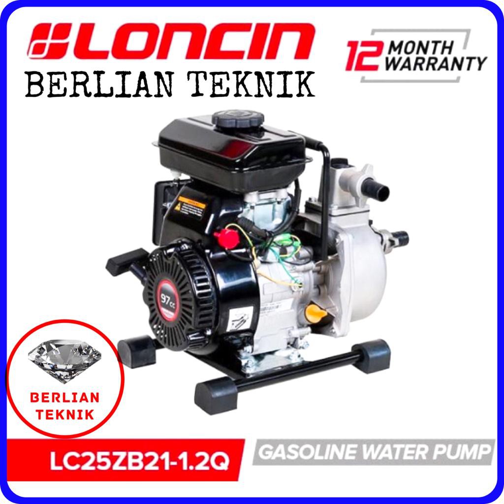 Mesin Pompa Air Bensin Engine Gasoline Water Pump Loncin LC 25 ZB 21-1.2Q / 1 Inch