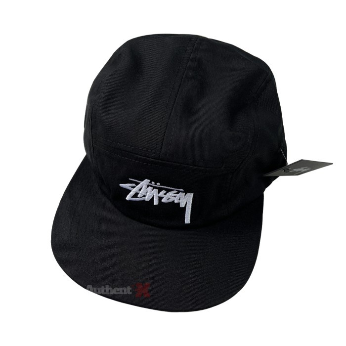 TURUN HARGA Stussy Men's Five 5 Panel Cap Black Original AR480
