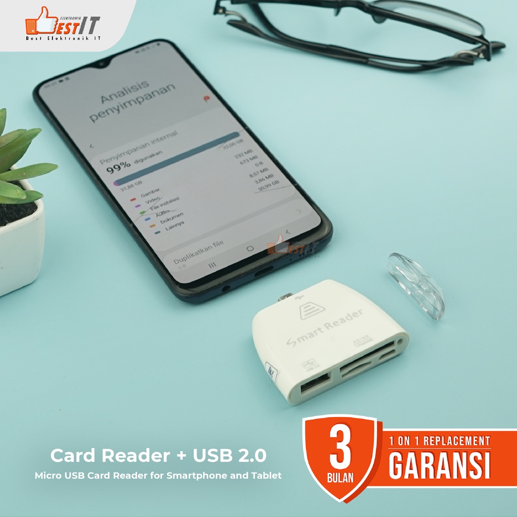 OTG Micro USB SD TF Card Reader USB 2.0 Smart Reader For Smartphone and Tablet
