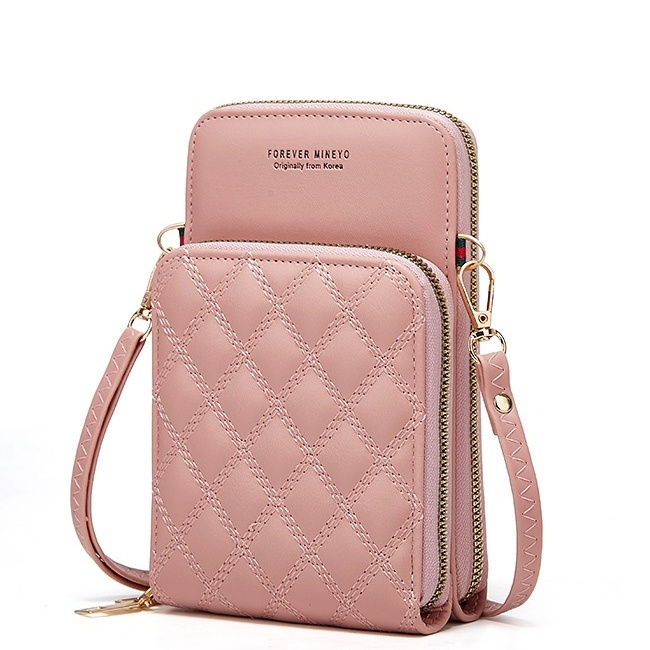 DOMPET HP SELEMPANG WANITA KULIT CIDICA IMPORT PESTA SLING BAG CEWEK KARTU SIMPLE MURAH KOREA SLOT UANG HANDPHONE FASHION REMAJA PREMIUM KEKINIAN BRANDED BATAM