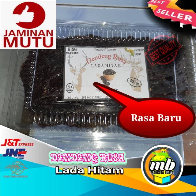 

Dendeng Daging Rusa LADA HITAM (rasa baru)