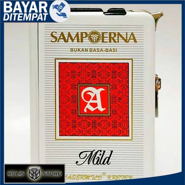 KOTAK ROKOK SAMPOERNA MILD DAN KOREK GAS / KOTAK ROKOK KOREK GAS SAMPOERNA MILD