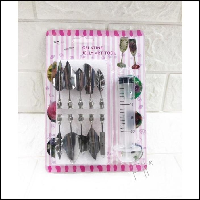 

BEST jelly art tools set jarum suntik puding hias jelli gelatin