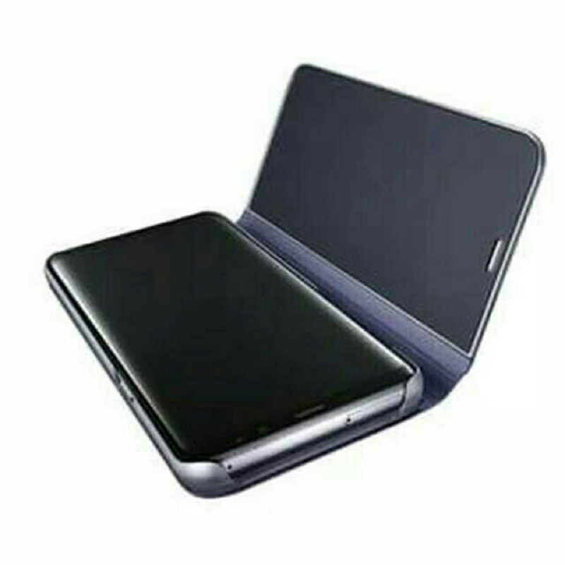 Flip Cover Mirror Samsung A8 plus 2018 J4 J6 J8 A6 plus S8 S9 S10 plus S20 plus ultra Flip Mirror Clear view Standing mirror Note 8 9 10