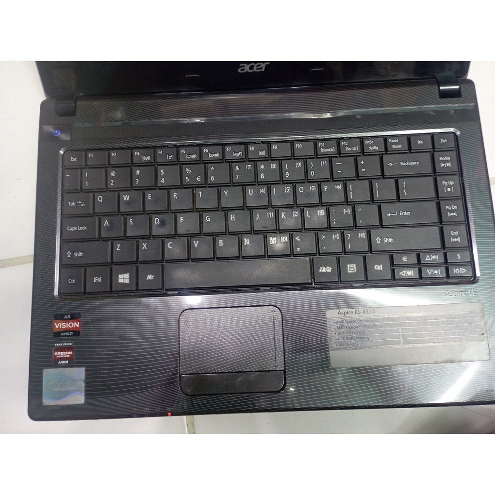 leptop acer aspire e1 451g 16GB RAM VRAM 2GB SSD+HDD