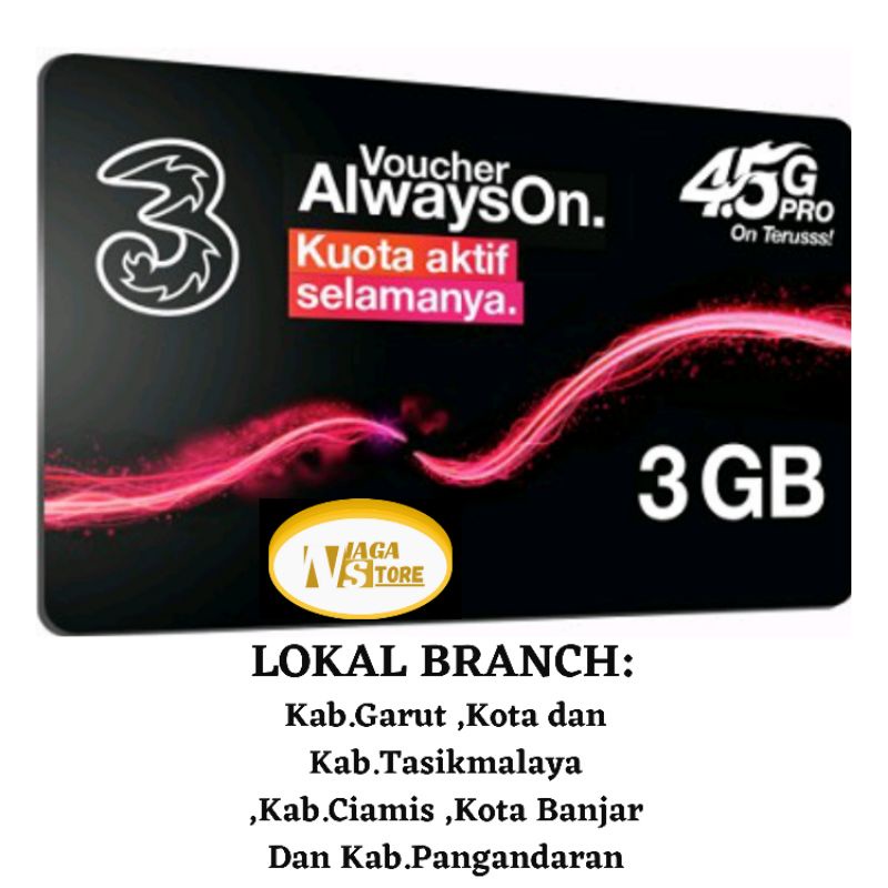 VOUCHER TRI AON 3GB