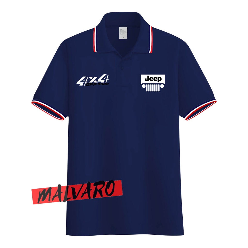 MALVARO Polo Shirt / Polo List / Kaos Kerah Pria / Kaos Polo / Tshirt Pria N-5 (CL)