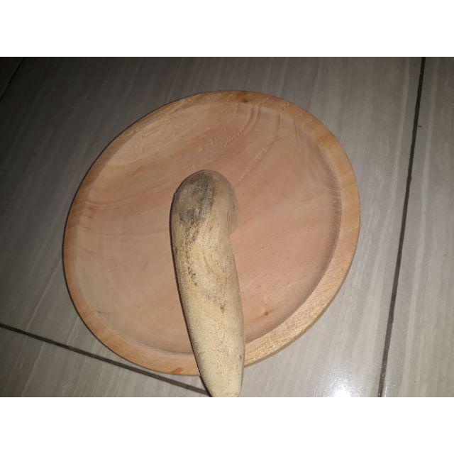 MURAH Cobek kayu SUPER TANGGUNG Ulekan Rujak Sayur Cowek Bumbu Dapur Ulek Rujak Buah Lemper Kayu