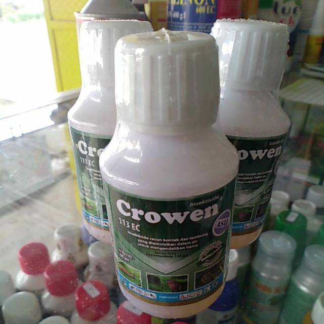 Insektisida Crowen 113EC 80ml, pembasmi hama ulat,kutu,semut tanaman pertanian,hias,anggrek