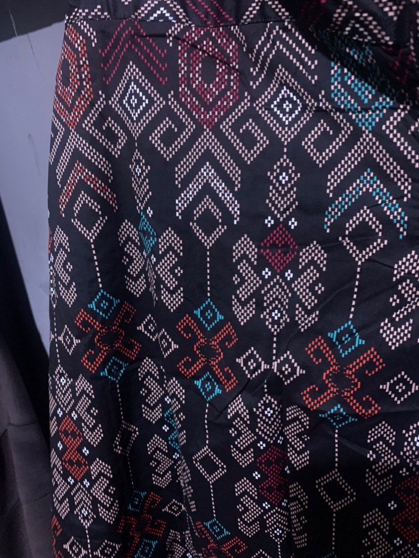 Freypv 8068  Slimfit Long Batik Songket M-xl Kemeja Batik Best