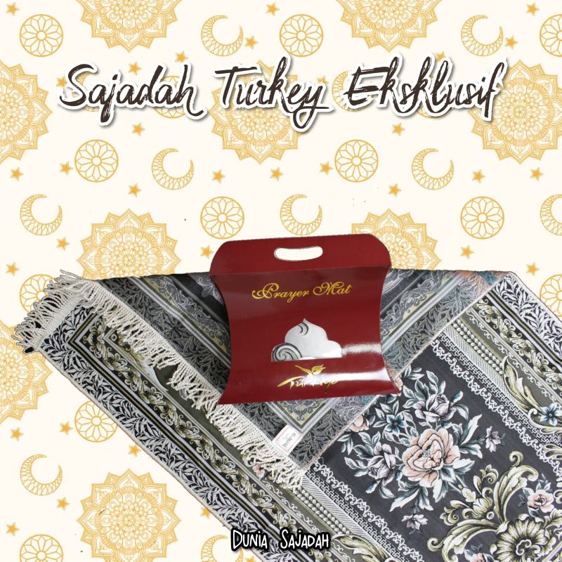 Sajadah Eksklusif Turkey Box / Sajadah Turki Mewah Dus