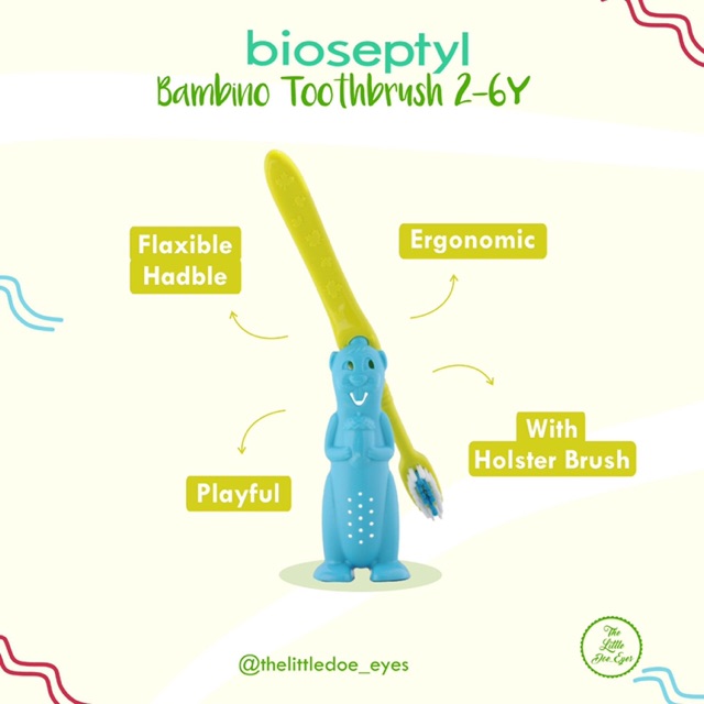 [READY] Bioseptyl Bambino Toothbrush &amp; kit (3-12Months / 12-24Months / 2-6Years)