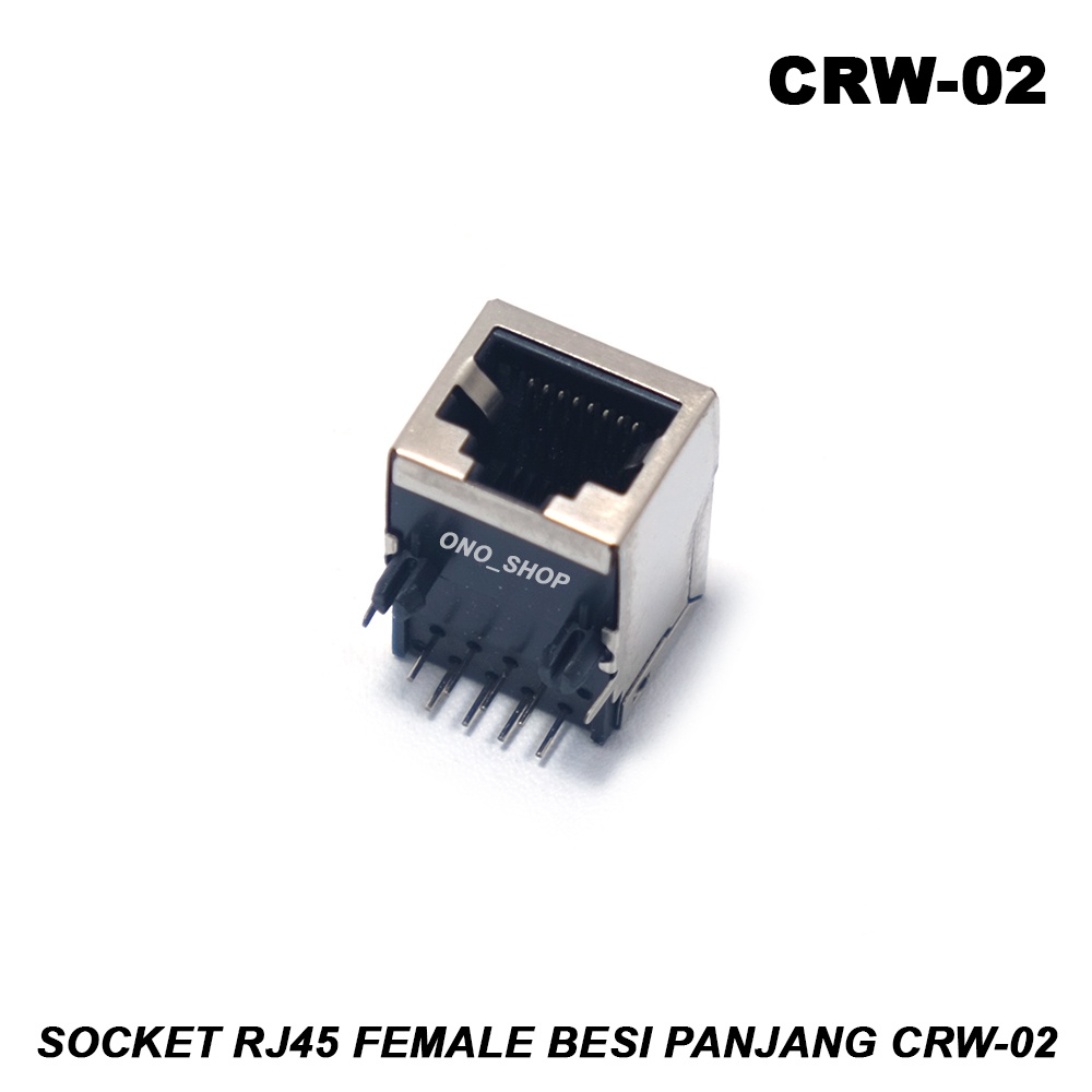 CRW-02 - Socket RJ45 Female Besi Panjang