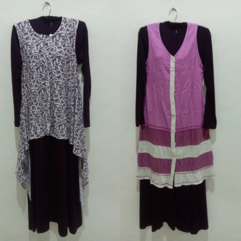 Paket 3 pcs (Gamis Nafisa, Outer Dannis dan Rabbani) Preloved