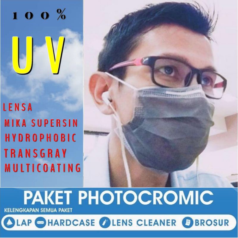 Kacamata frame sporty | lensa photocromic