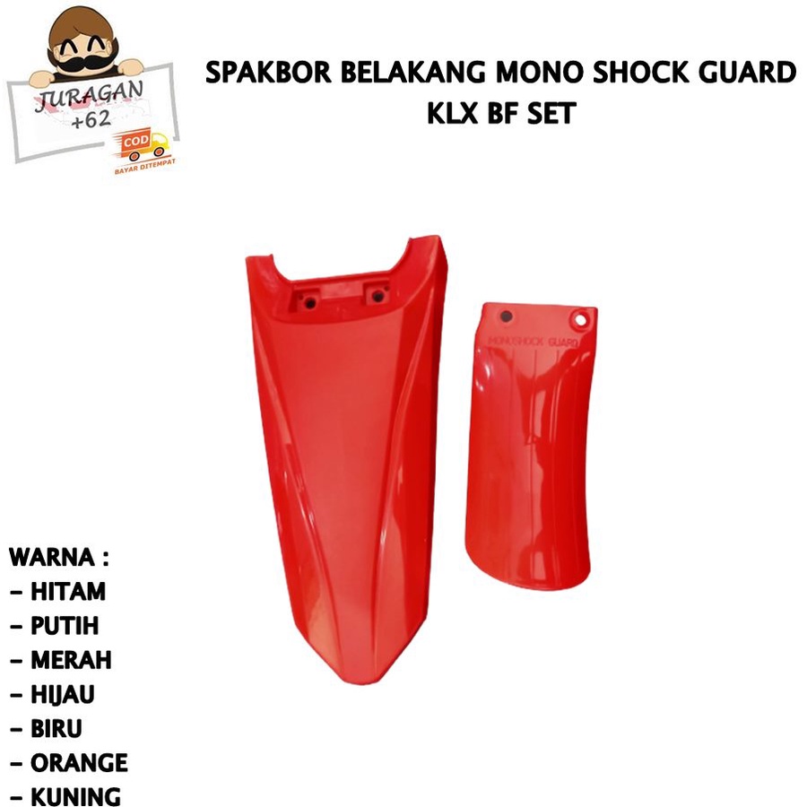 SPAKBOR SET KLX BF BIG FOOT150 250 DTRACKER BELAKANG COVER LUMPUR MONOSHOCK D TRACKER