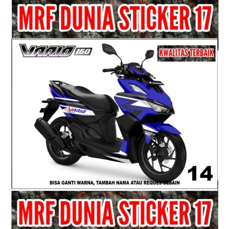 Sticker decal Vario 160 Full Body  Decal Motor Vario 160 Sticker Motor Vario 160 Decal Sticker Motor