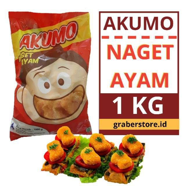 

Akumo Naget Ayam 1KG / Chicken Nugget / Frozenfood