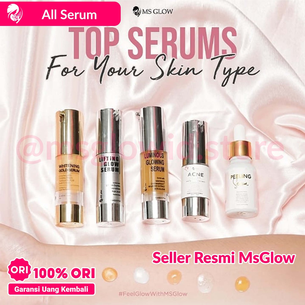 Ms glow serum whitening gold serum luminous serum peeling serum