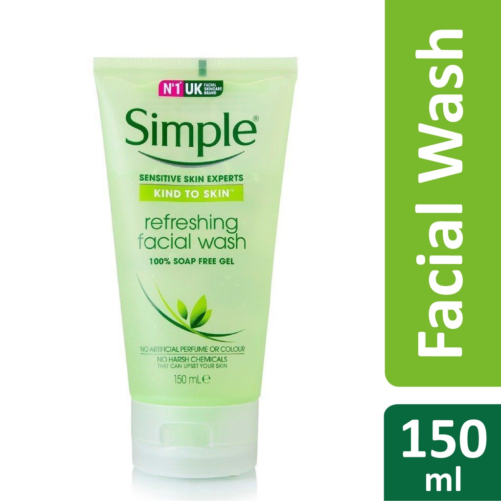 Simple Facial Wash Gel Refreshing 150 ml Shopee Indonesia