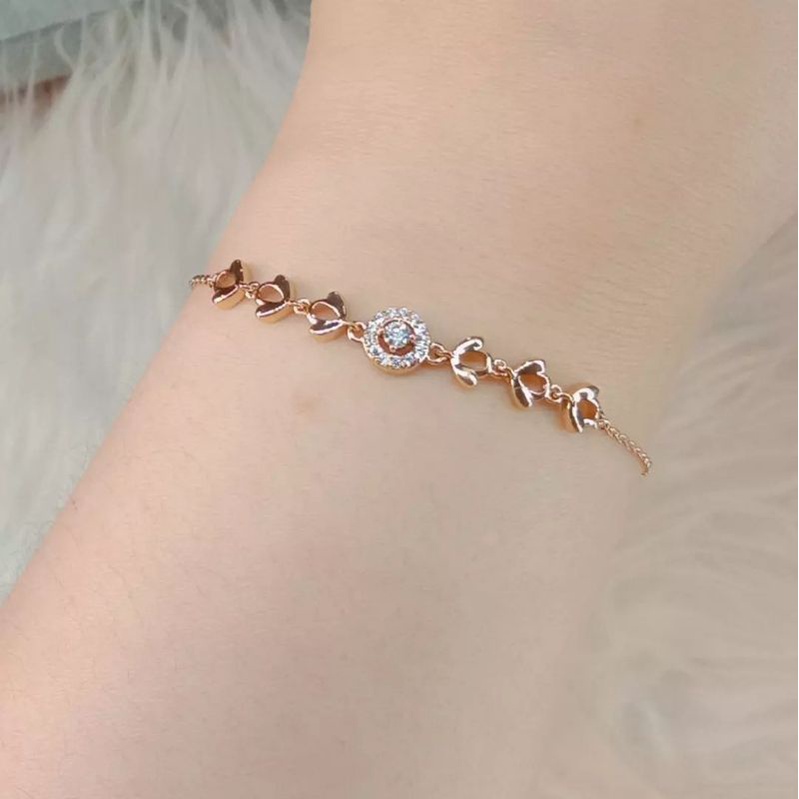 Gelang Titanium Wanita Anti Karat, Anti Alergi, Tahan Lama, Di Jamin REALPICT 100% Dan  High Quality, Gelang Rantai Gold