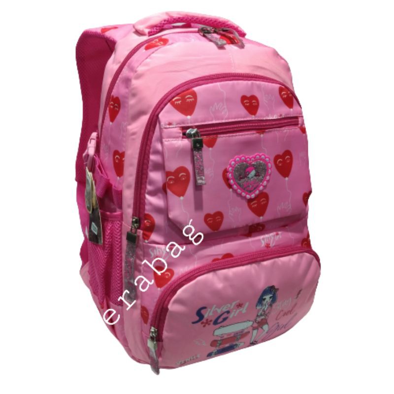 Tas Ransel Sekolah Anak Wanita SILVER GIRL BY ALTO IMPORT 78320S1