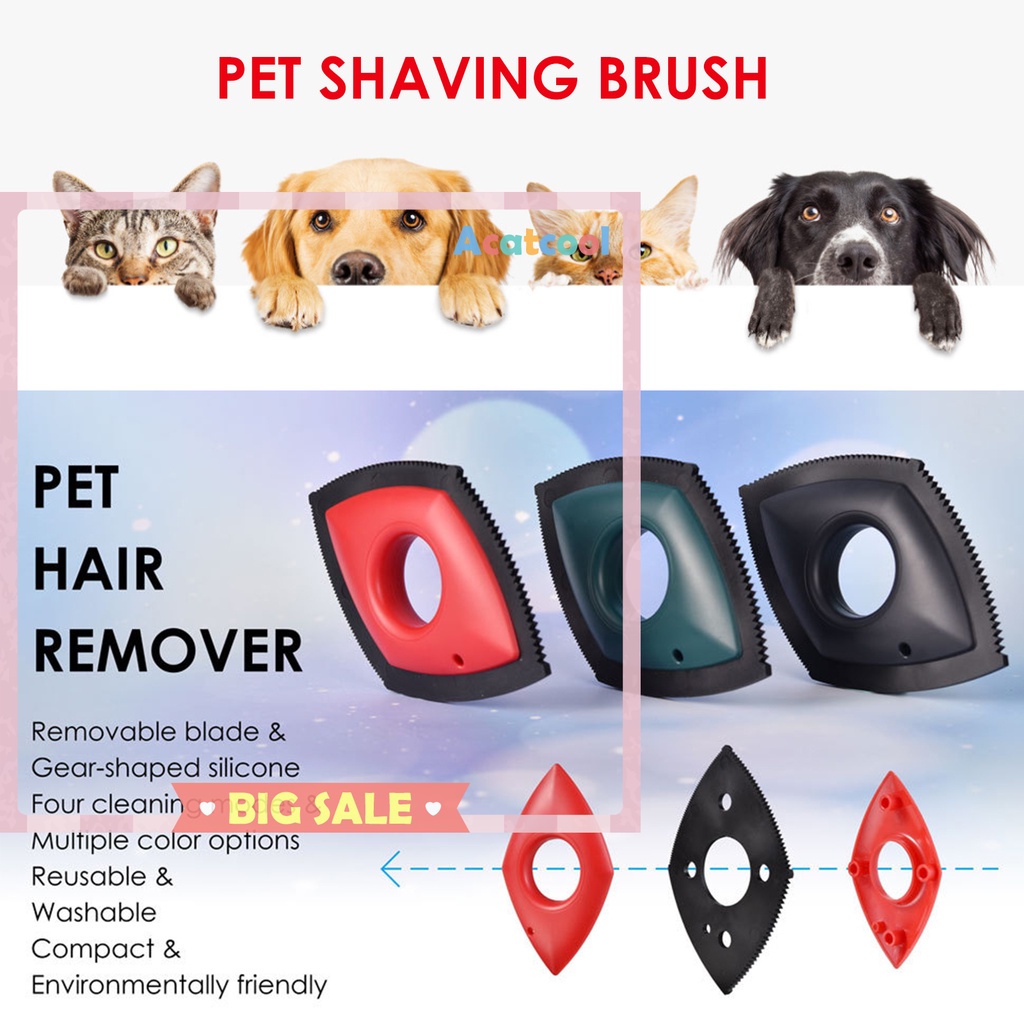 Mini Pet Hair Remover - Dog Cat Fur Removal Brush Car Hair Detailer Supply