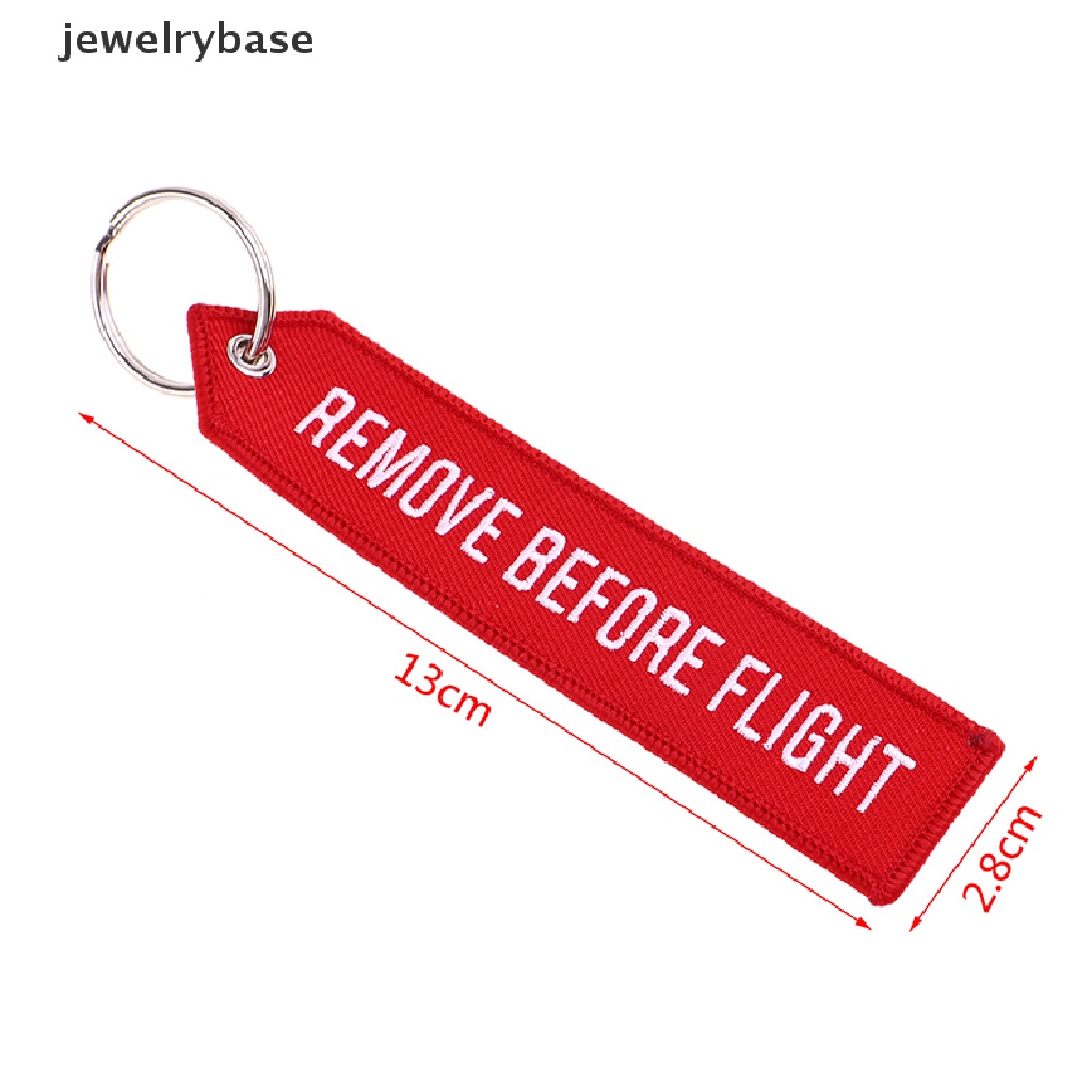 Tali Lanyard Gantungan Kunci Tulisan Remove Before Flight Untuk Kartu Lencana Gym