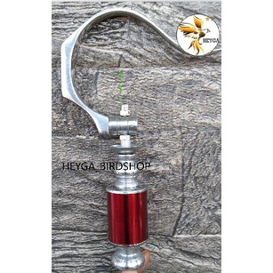 GANTUNGAN LIPAT BNR + PION STAINLESS MERAH ANTI KARAT SANGKAR KANDANG BURUNG MURAI LOVEBIRD PLECI PR