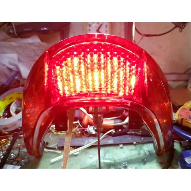 stoplamp lampu stop running vario 110 karbu, Led running 8 mode