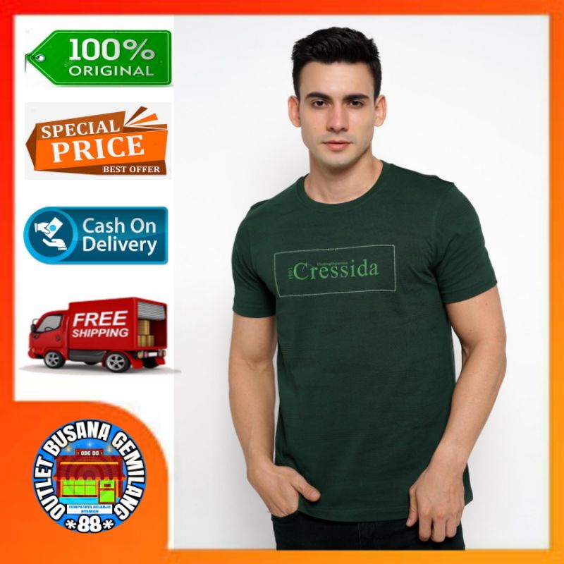 Kaos pria lengan pendek Cressida original Kaos Cresida Kaos cressida pria TOSCG.711219 TEEN