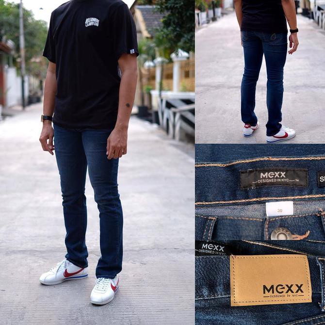 Diskon Mexx Basic Long Denim Blue Wash Slim Terbaru