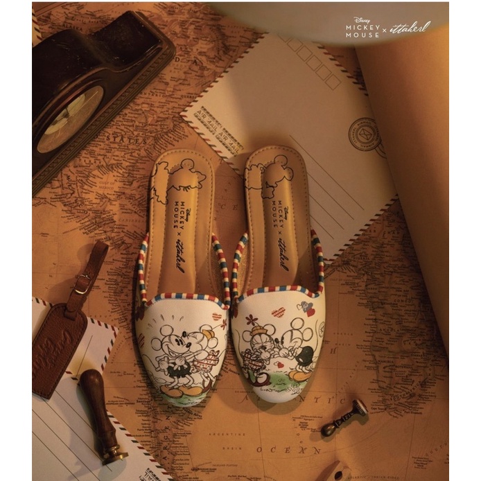 ittaherl mickey slipper round cloud sz 38