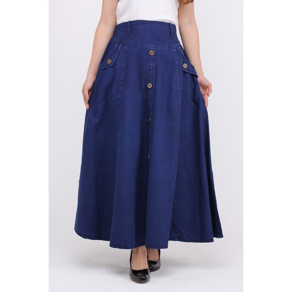 ROK JEANS WANITA ALISA MAXI SKIRT
