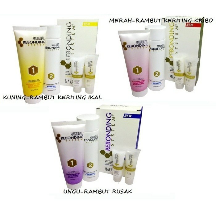 MAKARIZO REBONDING SYSTEM 120 ml obat rebonding rambut