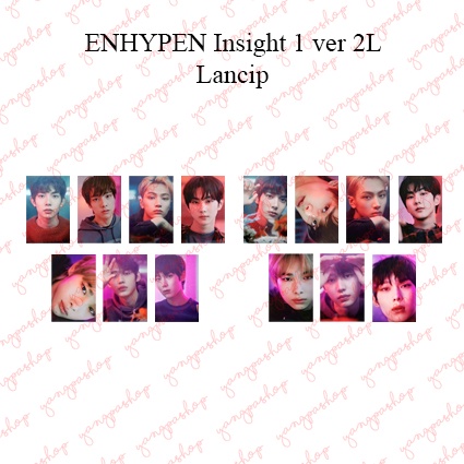 [READY / SET] ENHYPEN INSIGHT 1 ENHY PHOTOCARD UNOFFICIAL YANGPASHOP JAY SUNGHOON JAKE