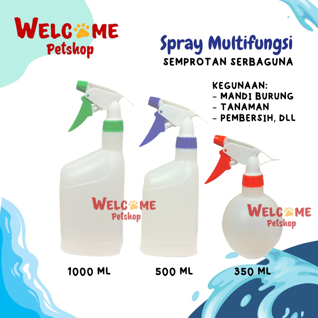 Spray Multifungsi Botol Semprot Serbaguna Mandi Burung Tanaman Sabun